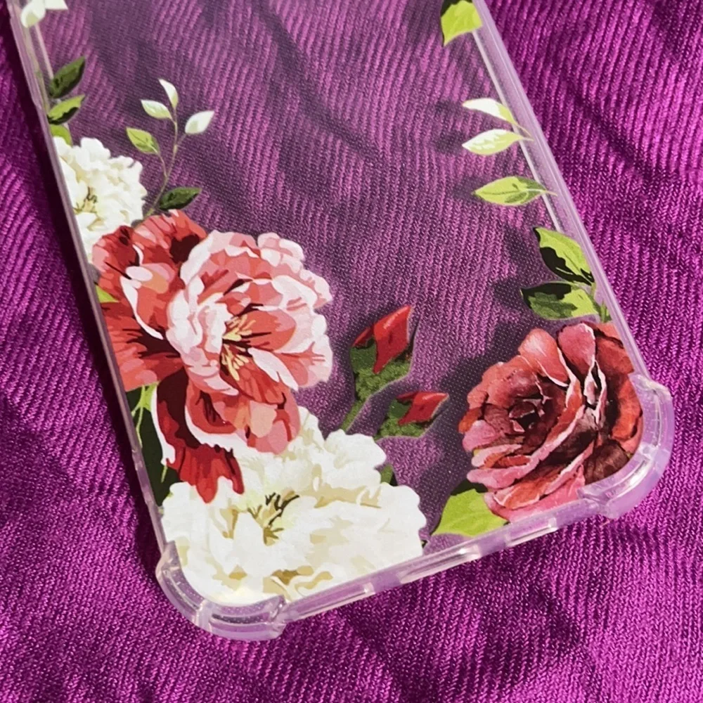New clear floral soft phone case - 12/12 pro